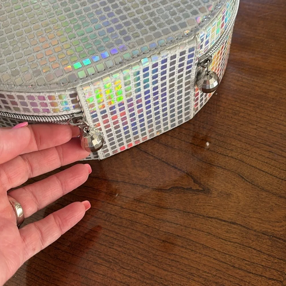 Ulta beauty makeup box with cosmetics Joy Bright Silver Disco Dreams Box NWT